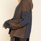 Pol - Stud Detail Balloon Sleeve Top