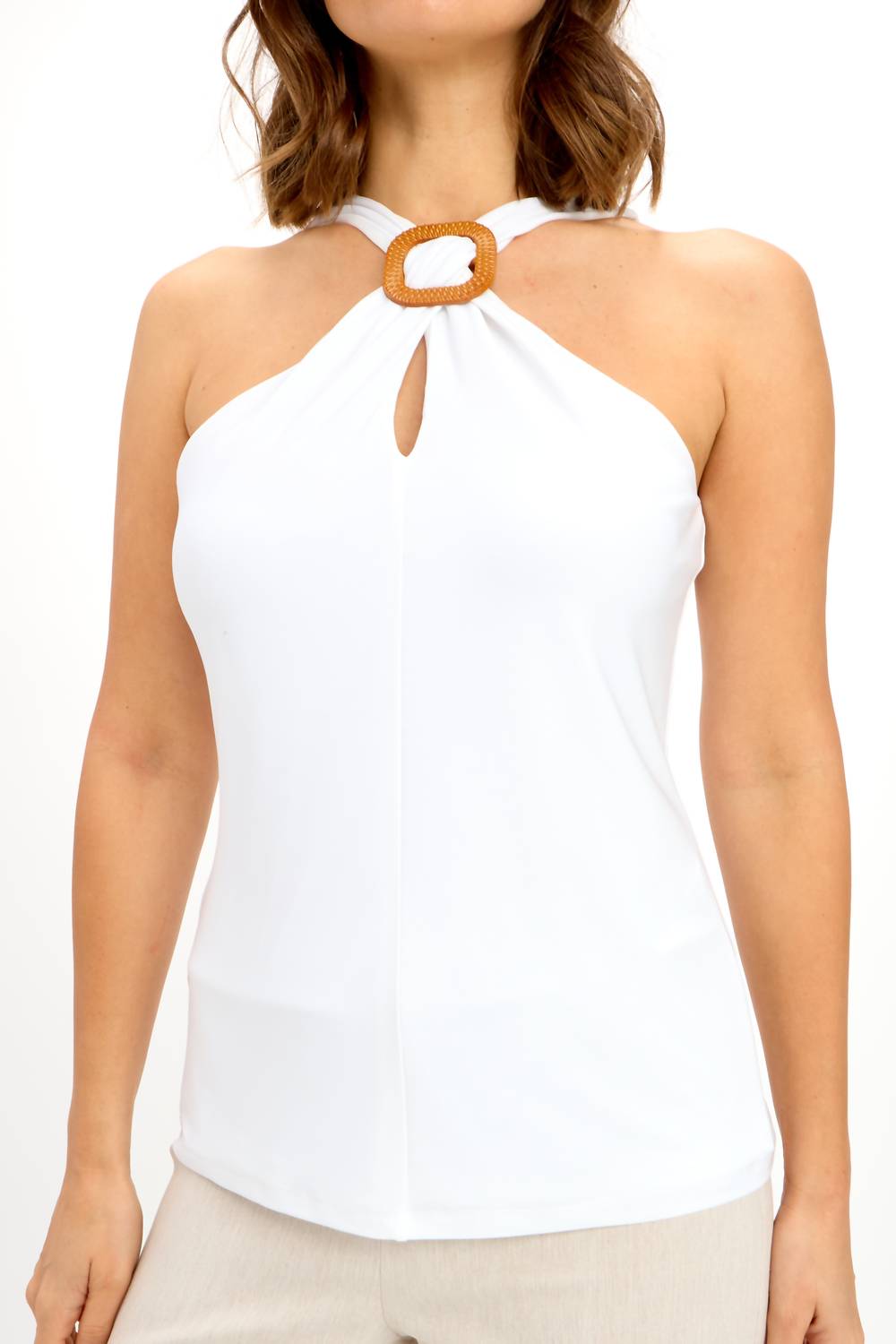 Frank Lyman - Halter Neck Ring Detail Top