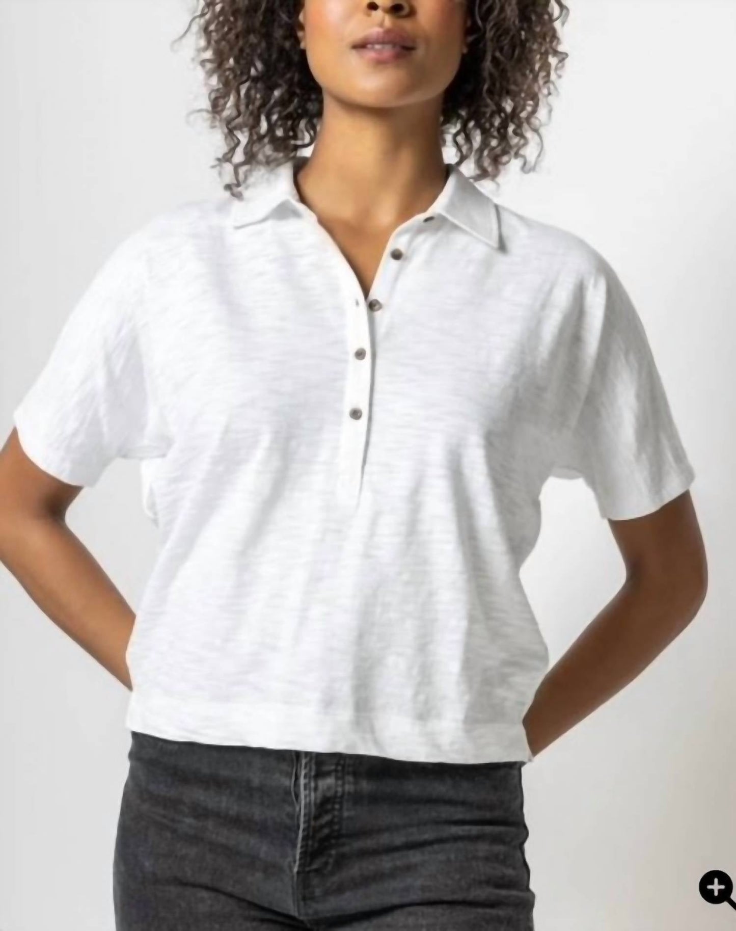 Lilla P - Short Sleeve Dolman Polo Shirt