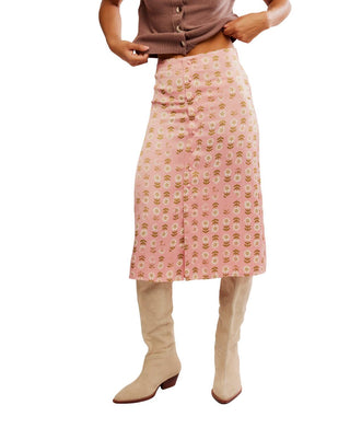 Free People - Analise Printed Midi Skirt