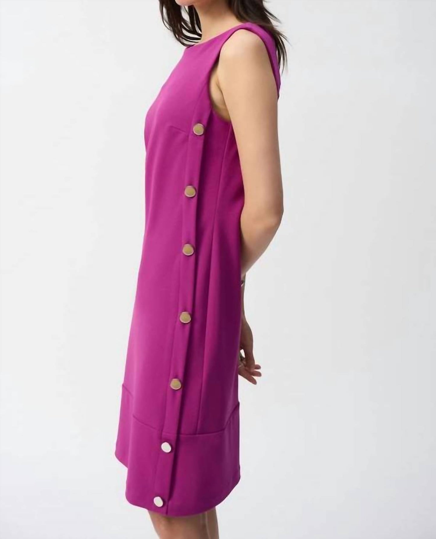 Joseph Ribkoff - Sheath Boat-neck Sleeveless Dress Style