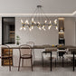 41'' Black & Gold Modern Chandelier Light Fixture