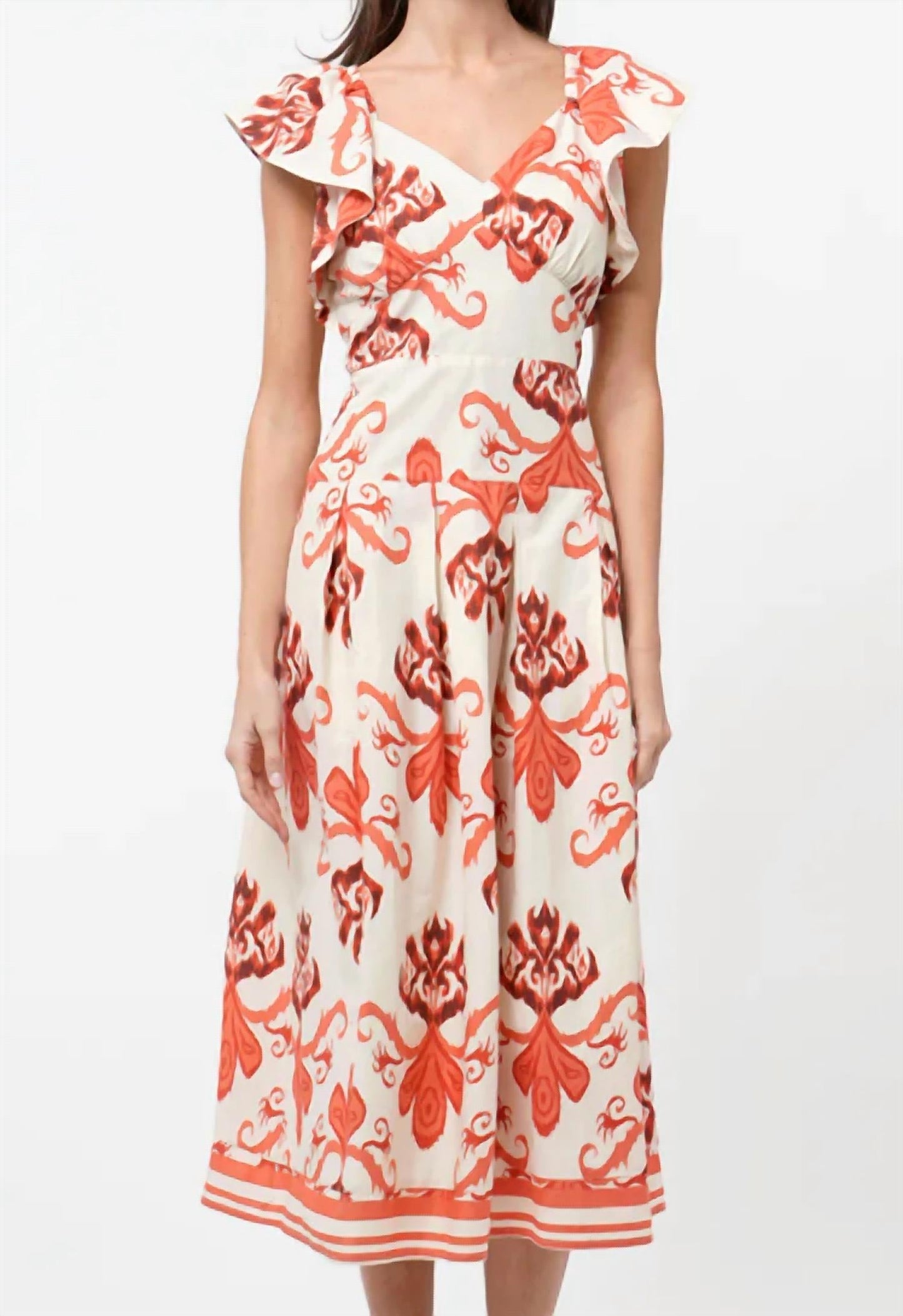 Adelyn Rae - Rosa Flutter Midi Dress