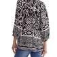 Entro - Renee Paisley Print 3/4 Sleeve Tunic