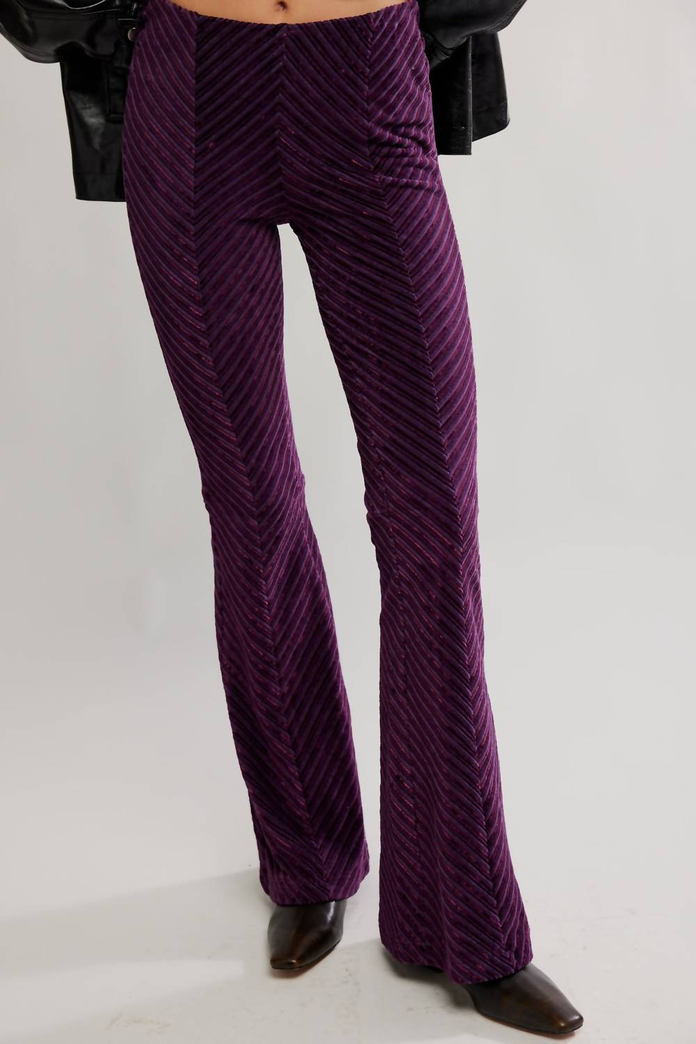 Free People - Penny Pull On Velvet Flare Pant