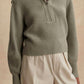 Varley - Maura Half Zip Rib Knit Sweater