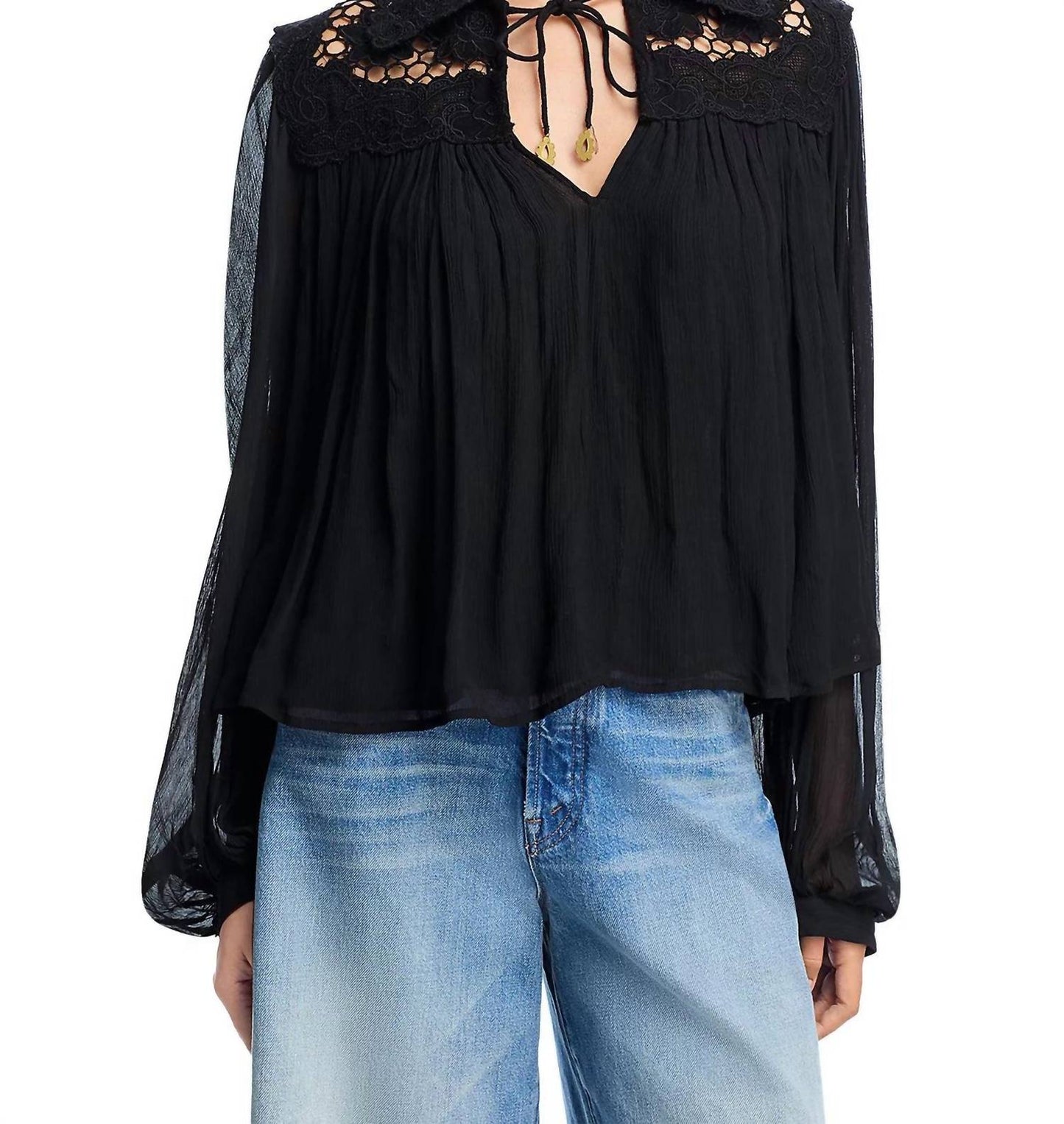 Sea - Daphne Lace Long Sleeve Top