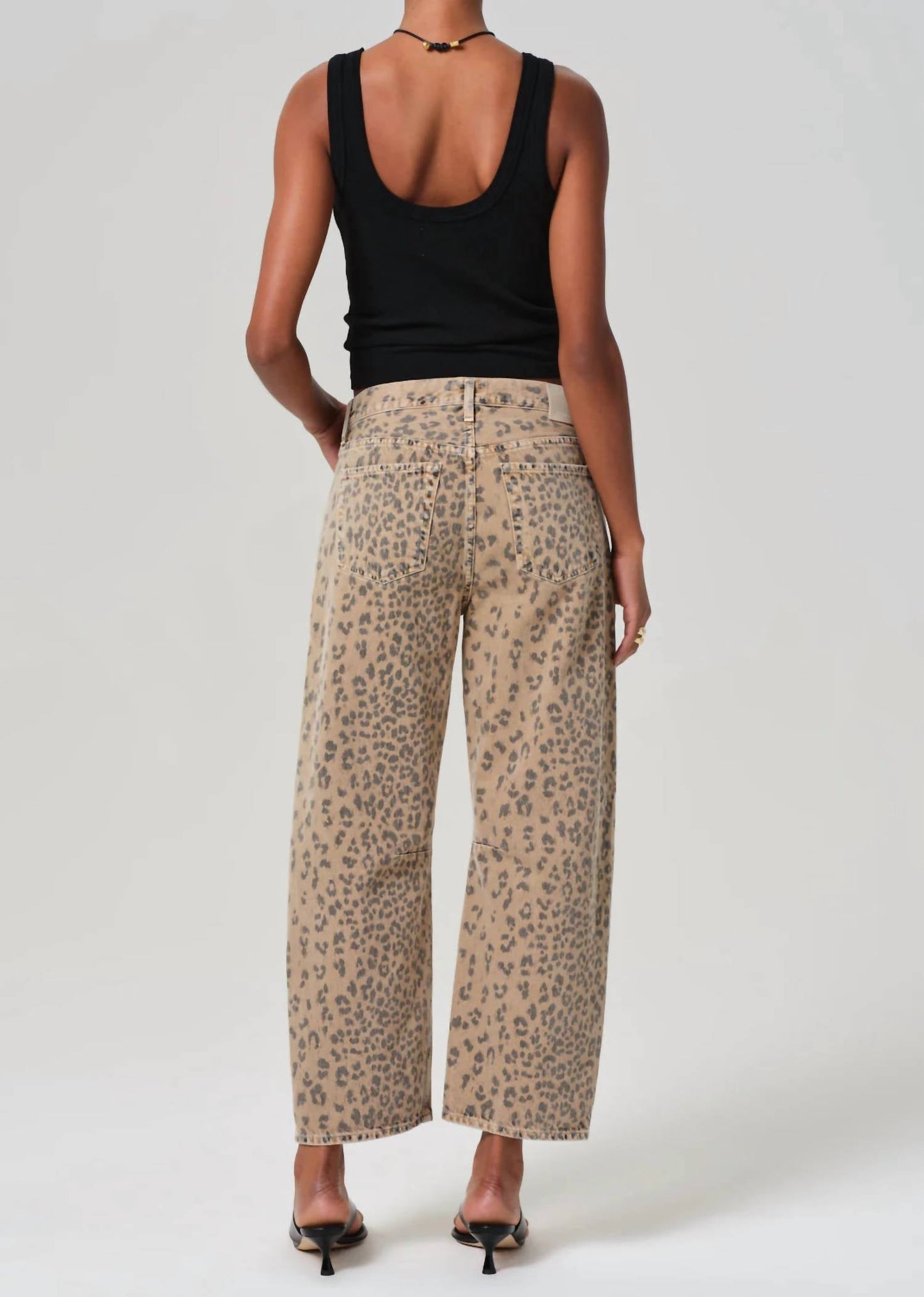 Citizens Of Humanity - Miro Animal Print Barrel Leg Jeans