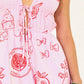 Bailey Rose - Halter Pasta Printed Dress