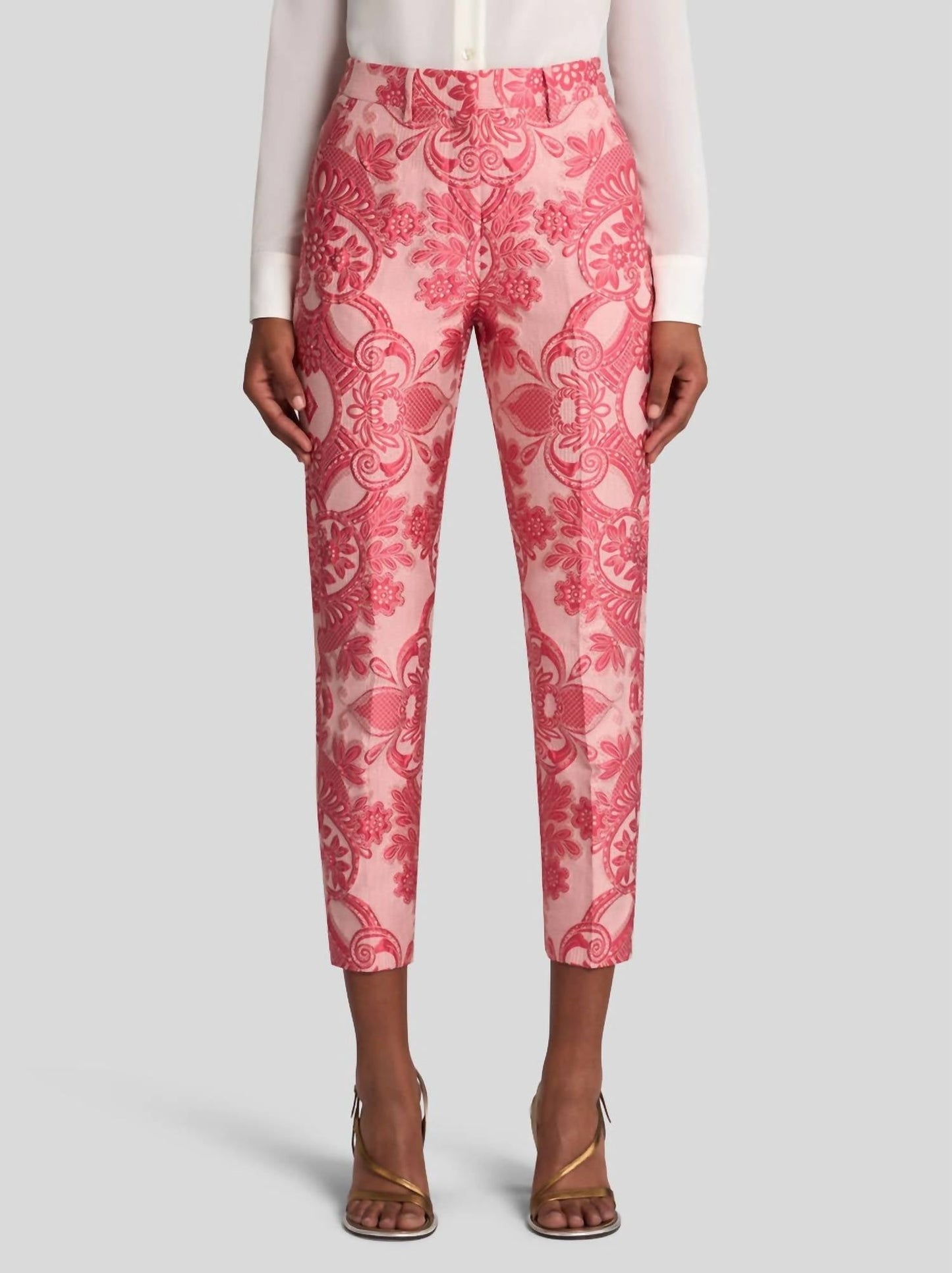 Etro - Jacquard Lace Cigarette Trousers