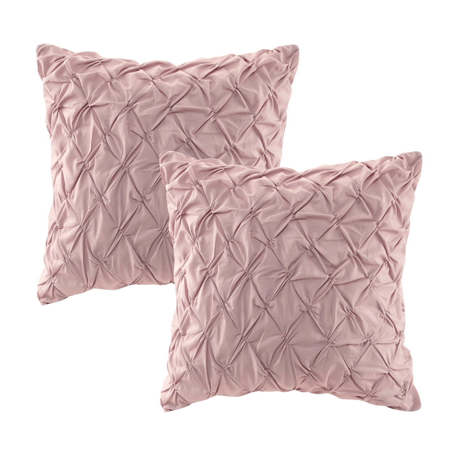 8 Piece Cotton Printed Comforter Set Blush King