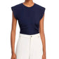 A.L.C. - Nia Ruched Cap Sleeve Tee