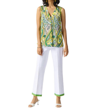 Joseph Ribkoff - Embroidered Trim Pants
