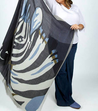 Echo - ZEBRA WOOL SCARF