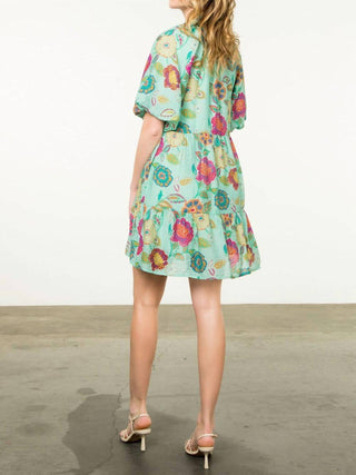 Thml - Hibiscus Puff Sleeve Floral Dress