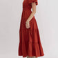Entro - Puff Sleeve Maxi Dress