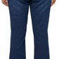 Multiples - Pull-On Pintuck Flare Leg Jeans