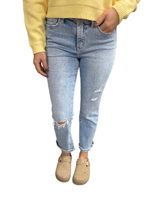 Lovervet - Skye Hr Single Cuff Crop Jeans