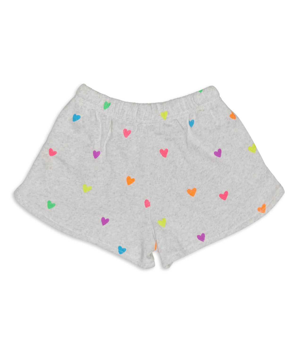 Flowers By Zoe - Girl's Betsy All Over Hearts Shorts