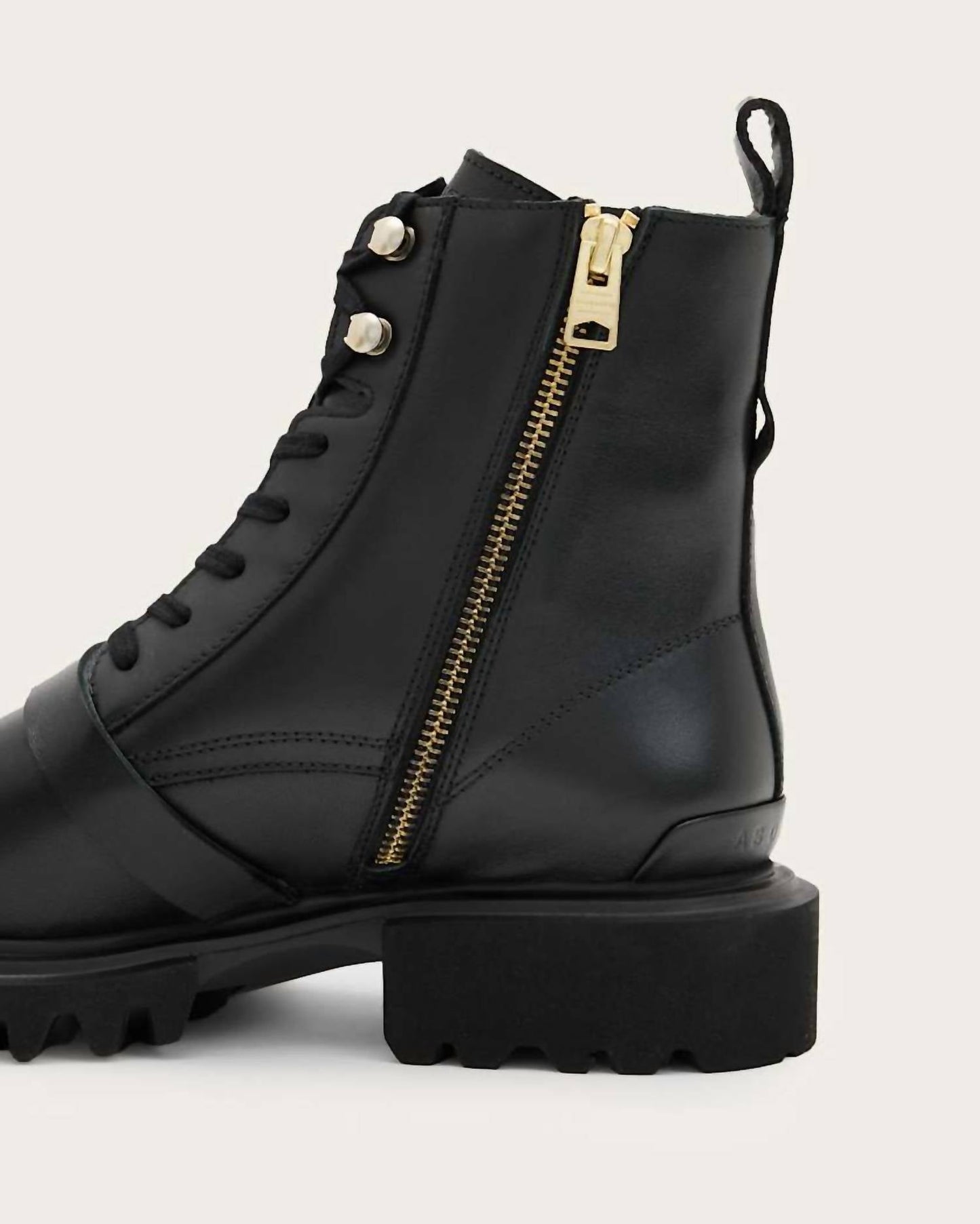 Allsaints - Women’s Tori Leather Combat Boots