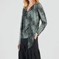 Clara Sunwoo - Crinkle Pleat Knit 2pc Cardigan And Cowl Tank Twinset