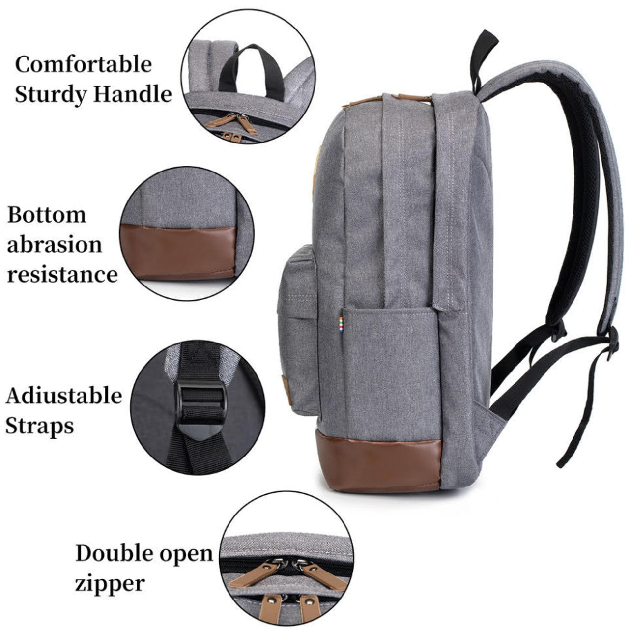 Ebox Classic Travel Backpack with Laptop Sleeve and Tablet Storage 15.6"