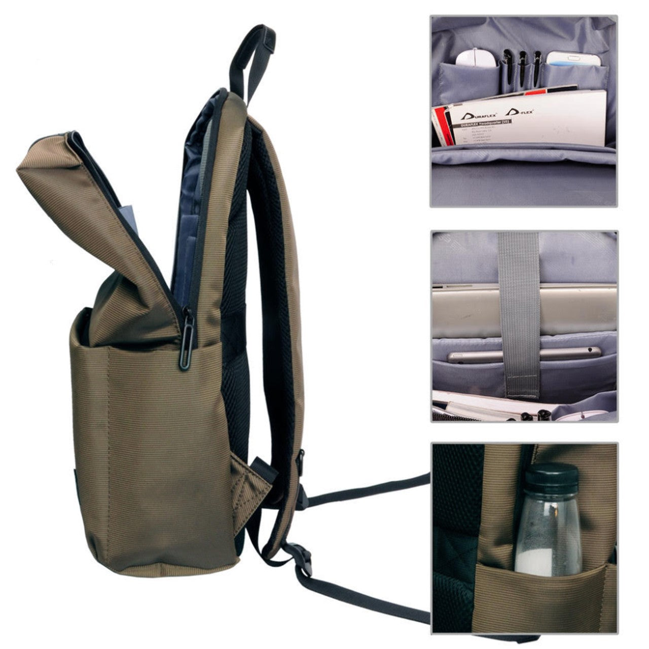 Ebox Classic Travel Backpack with Laptop Sleeve and Tablet Storage 15.6"