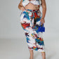 Good Time Usa - Explosive Crop Top And Skirt Two Piece Set