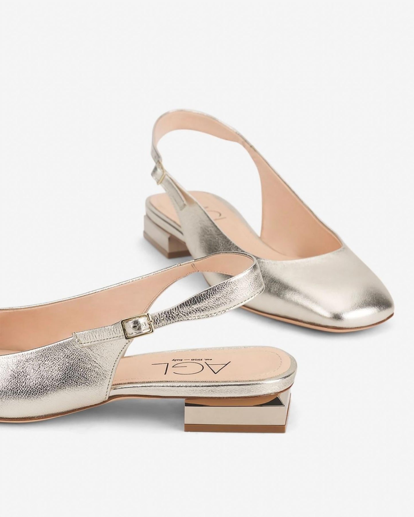 Agl - Women's Sandy Metallic Block Flat