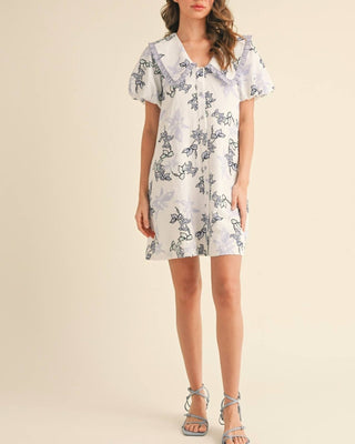 &Merci - Floral Bubble Sleeve Dress