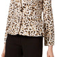 Calvin Klein - Leopard Print Notched Suit Jacket