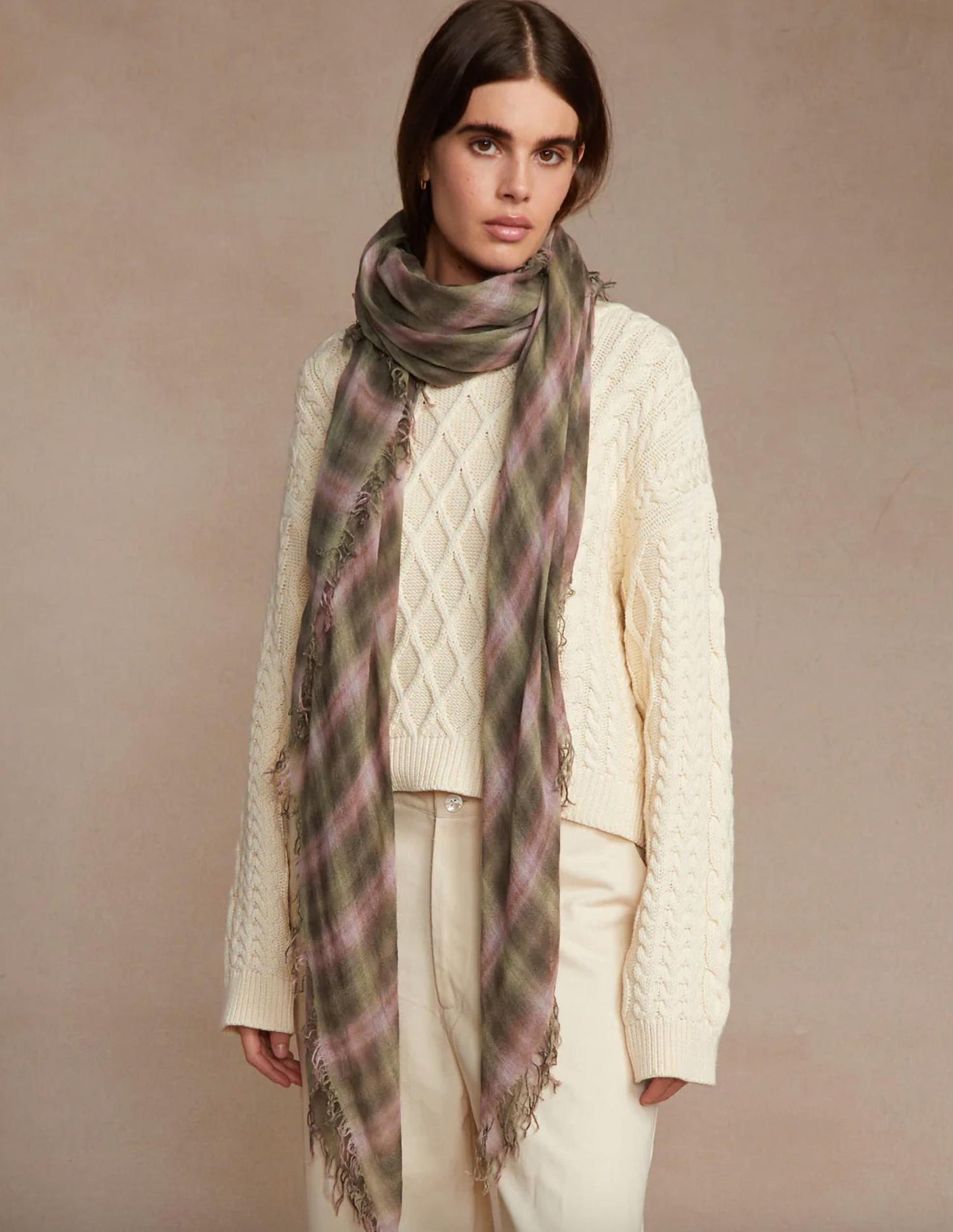 Chan Luu - Women's Plaid Scarf