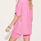 Basic Bae - V-neck T-shirt & Shorts Set