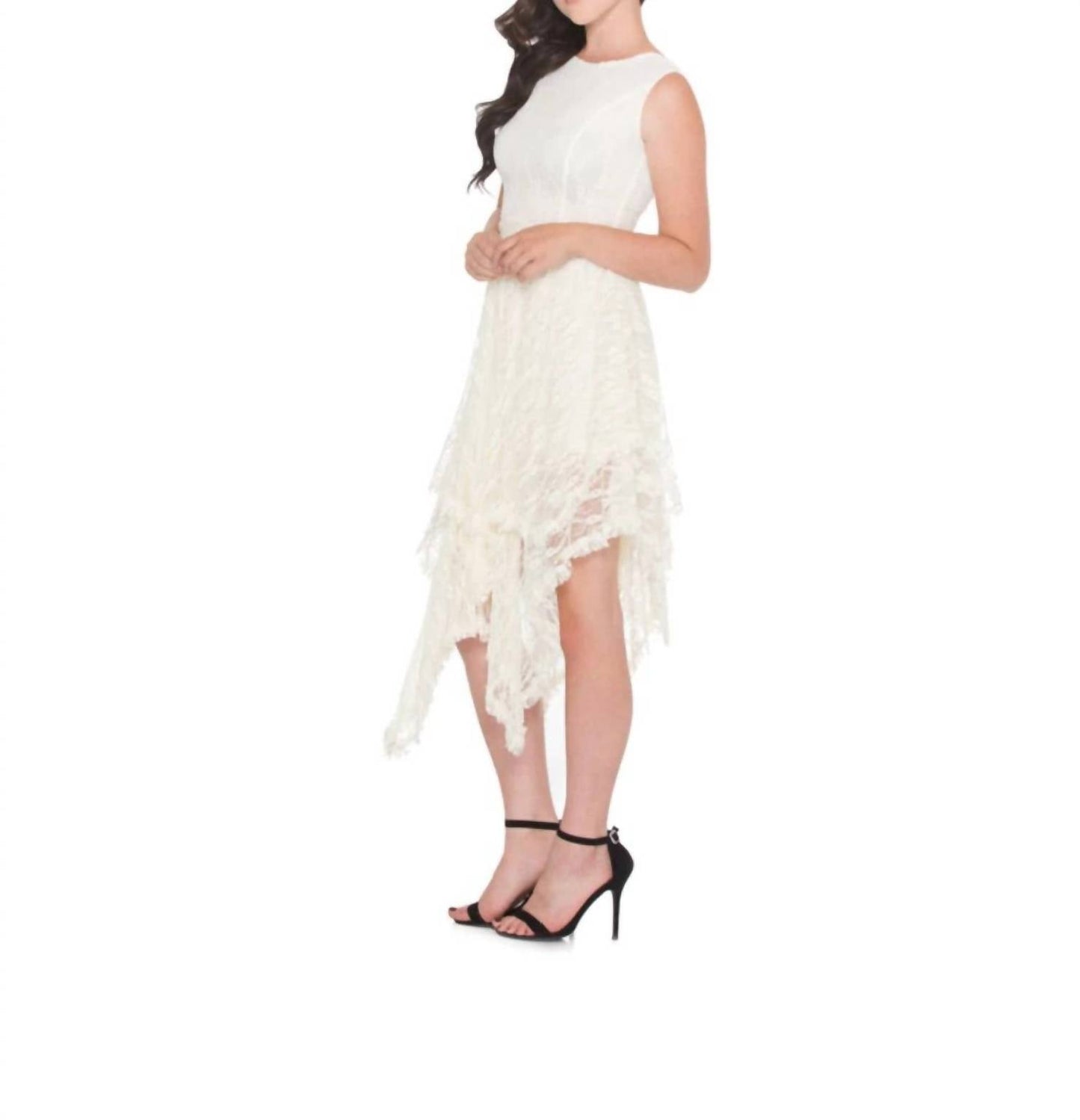 Adore - Full Lace Multi-layered Asymmetrical Dress