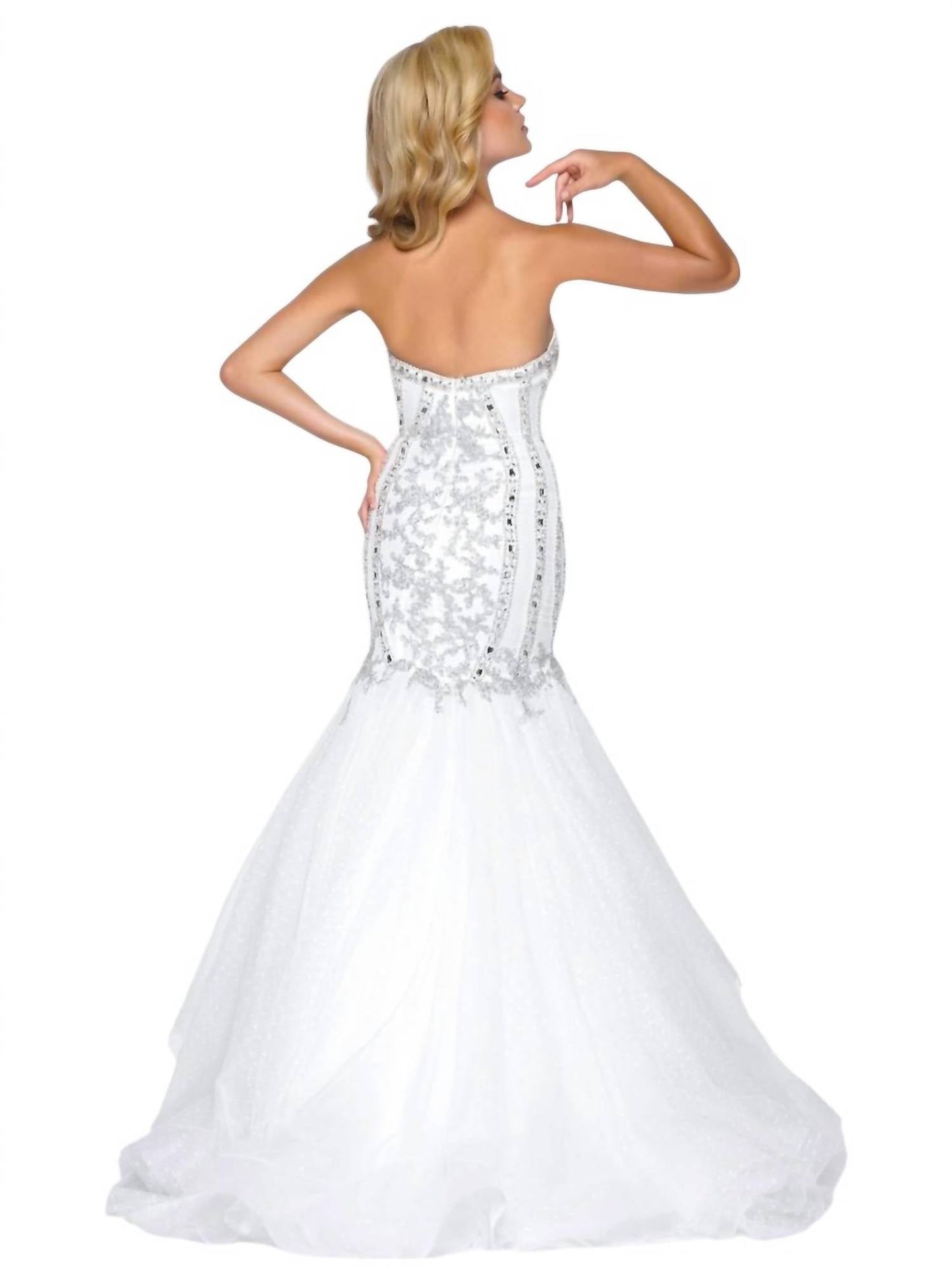 Mac Duggal - Strapless Mermaid Prom Dress