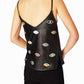 Nicole Miller - Evil Eye Embellishment V Neck Tank Top