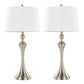 Flint 30" Contemporary Metal Table Lamp with USB Port