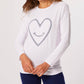 French Kyss - Heart Scoop Neck Top