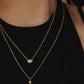 Luv Aj - Women's Stellar Bezel Charm Necklace Set