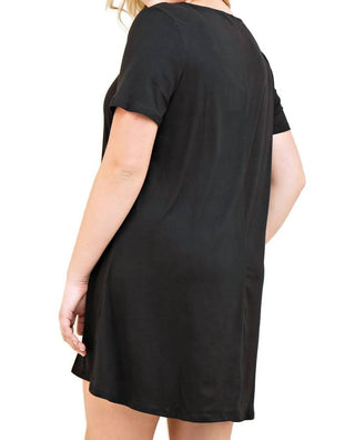 Entro - Modal Strappy Tee Shirt Dress - Plus