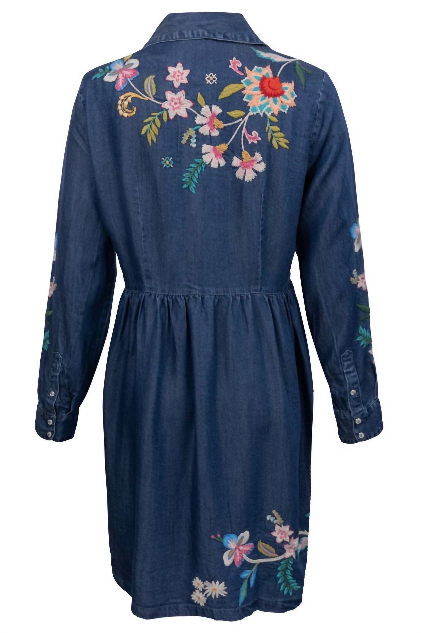 Johnny Was - Women's Malaya Embroidered Denim Dress