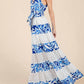 Geegee X Lovelo - Floral Eyelet Lace Tiered Maxi Sundress