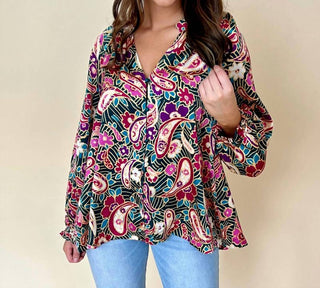 Umgee - Aria Satin Blouse