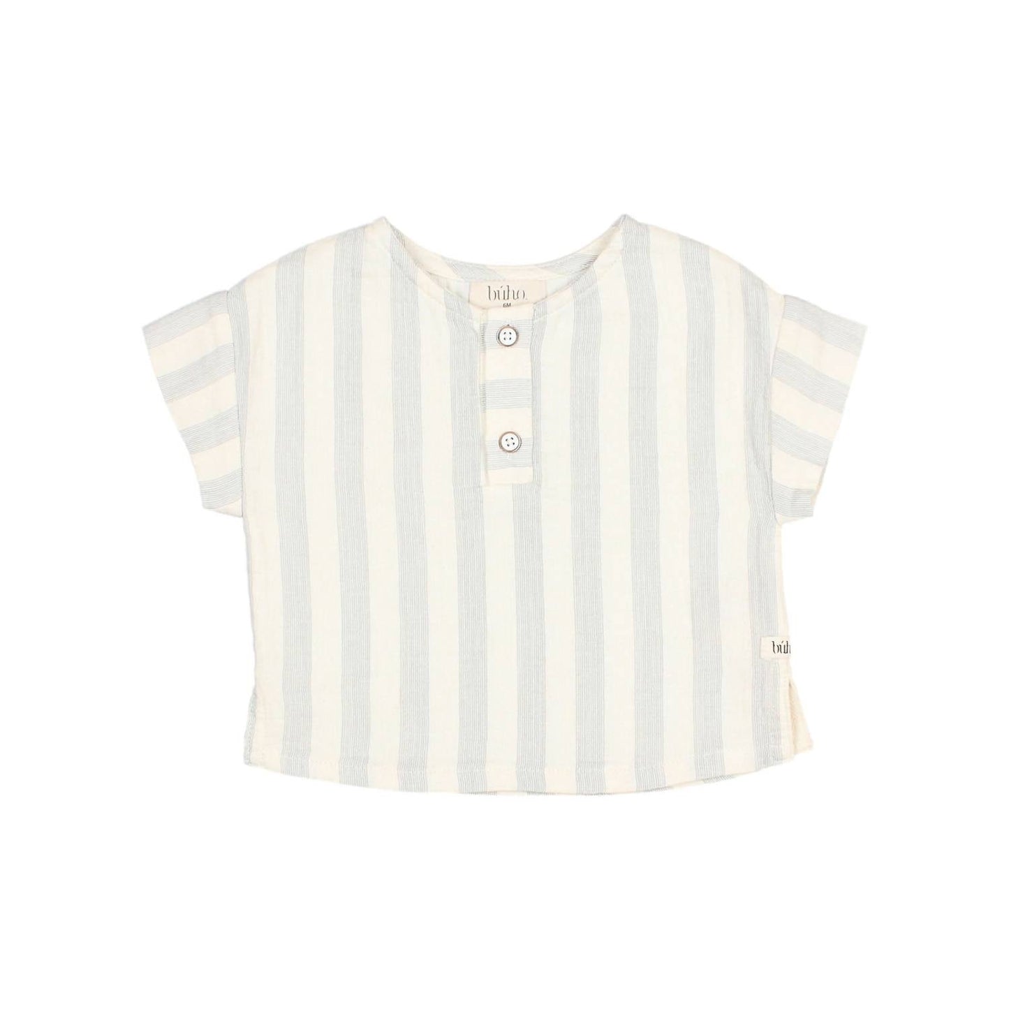 Búho - Boy's Sky Striped Gauze Shirt