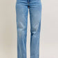 Judy Blue - Mid Rise Tummy Control Straight Jeans