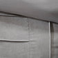 7 Piece Faux Suede Comforter Set Grey Queen