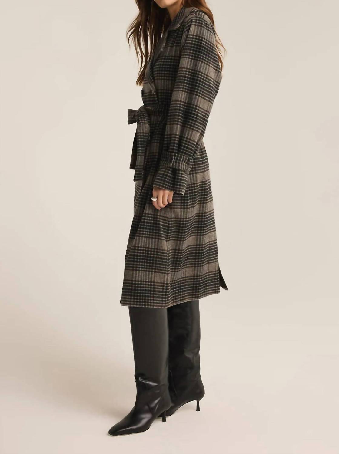 Z Supply - Jackie Plaid Trench Coat