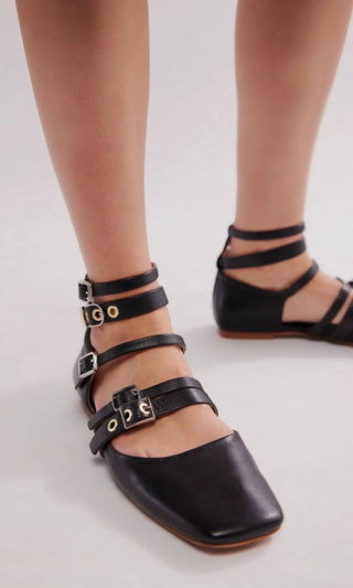 Free People - Women's Hart Buckle Ballet Flat Shoe