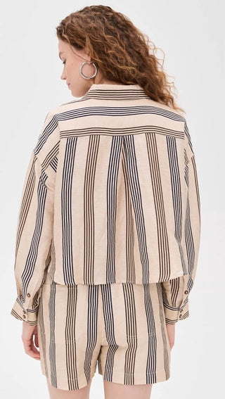 Rag & Bone - Beatrice Cropped Linen Shirt