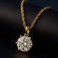 Allyanna Gifts - Women's Moissanite Round Solitaire Necklace